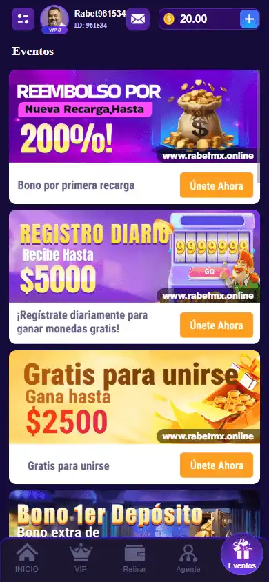 Rabetmx Casino screenshot 4