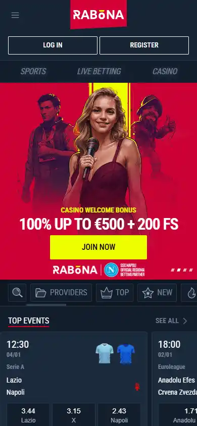 Rabona Casino screenshot 5