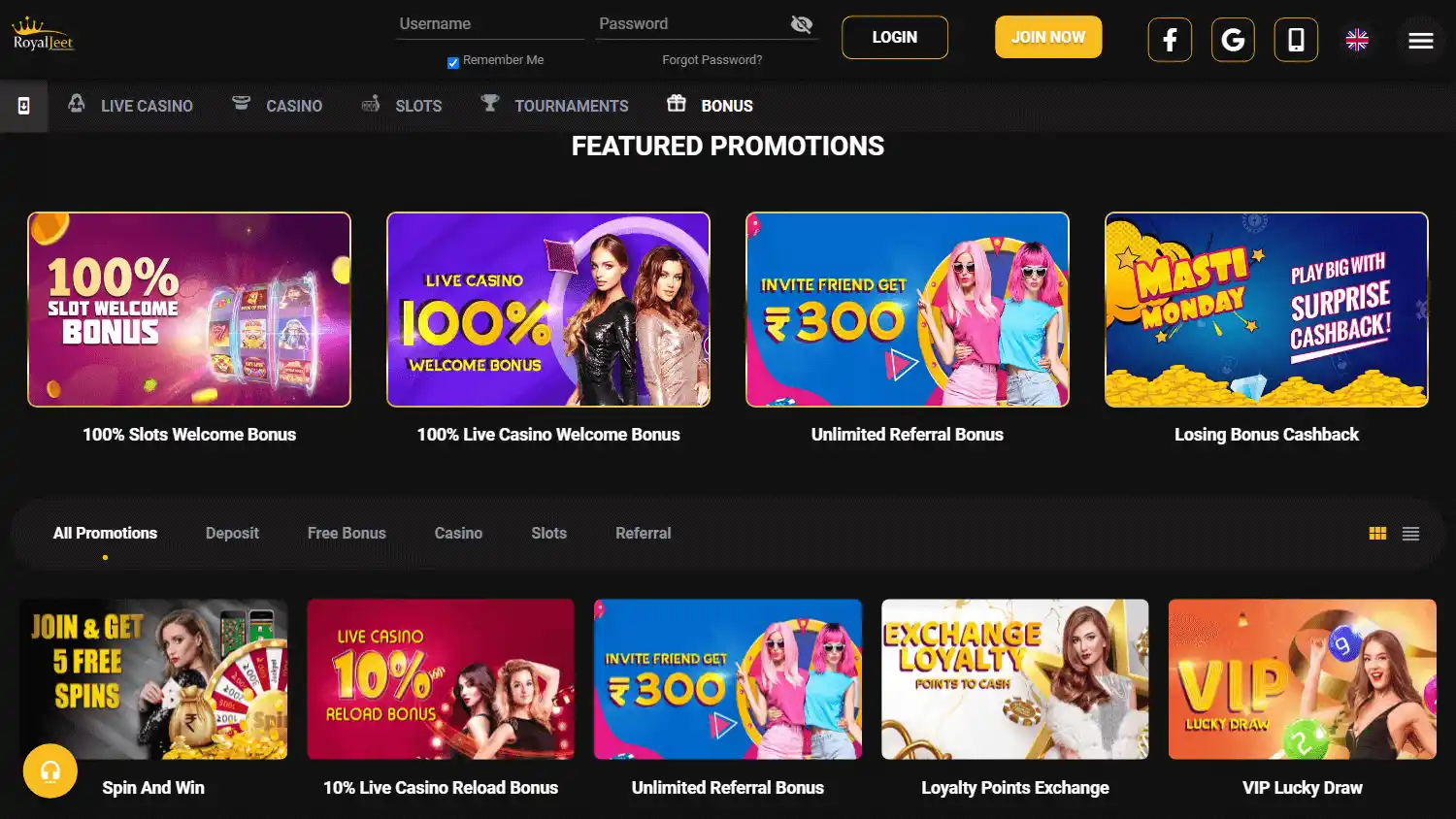 RaceJeet Casino screenshot 3