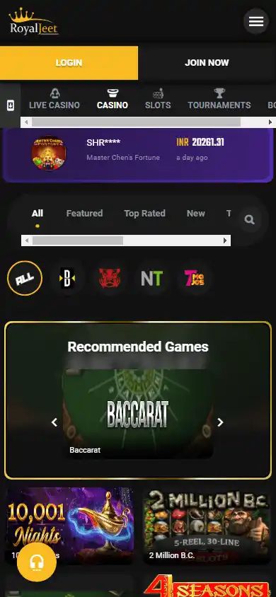 RaceJeet Casino screenshot 5