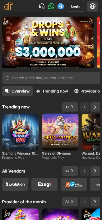 Racetan Casino screenshot 3