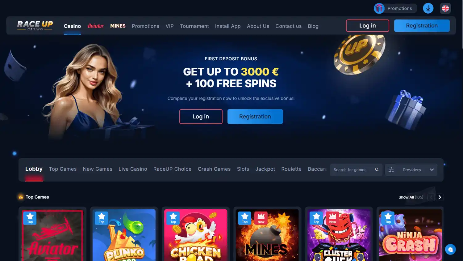 RaceUp Casino screenshot 1