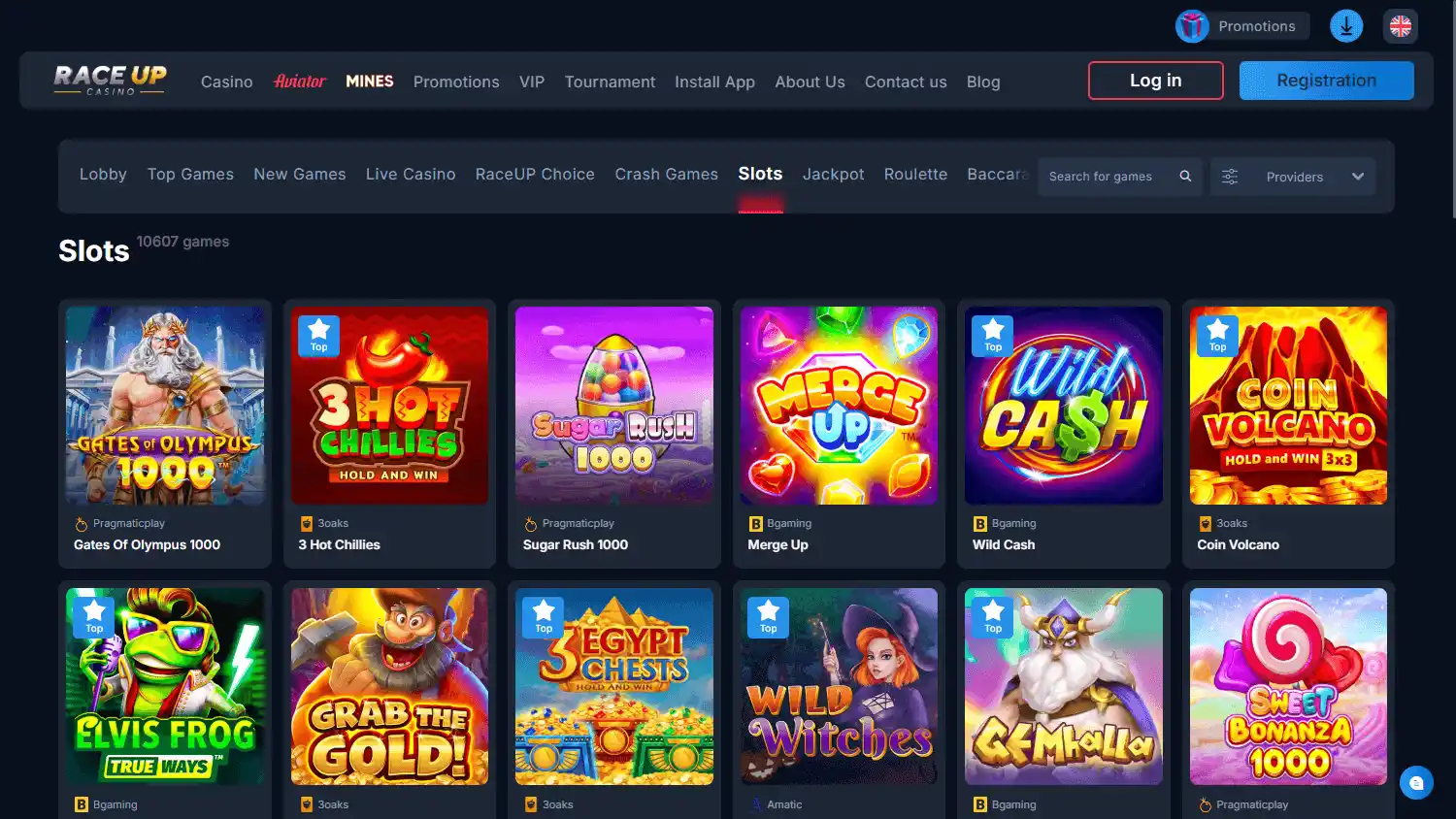 RaceUp Casino screenshot 2