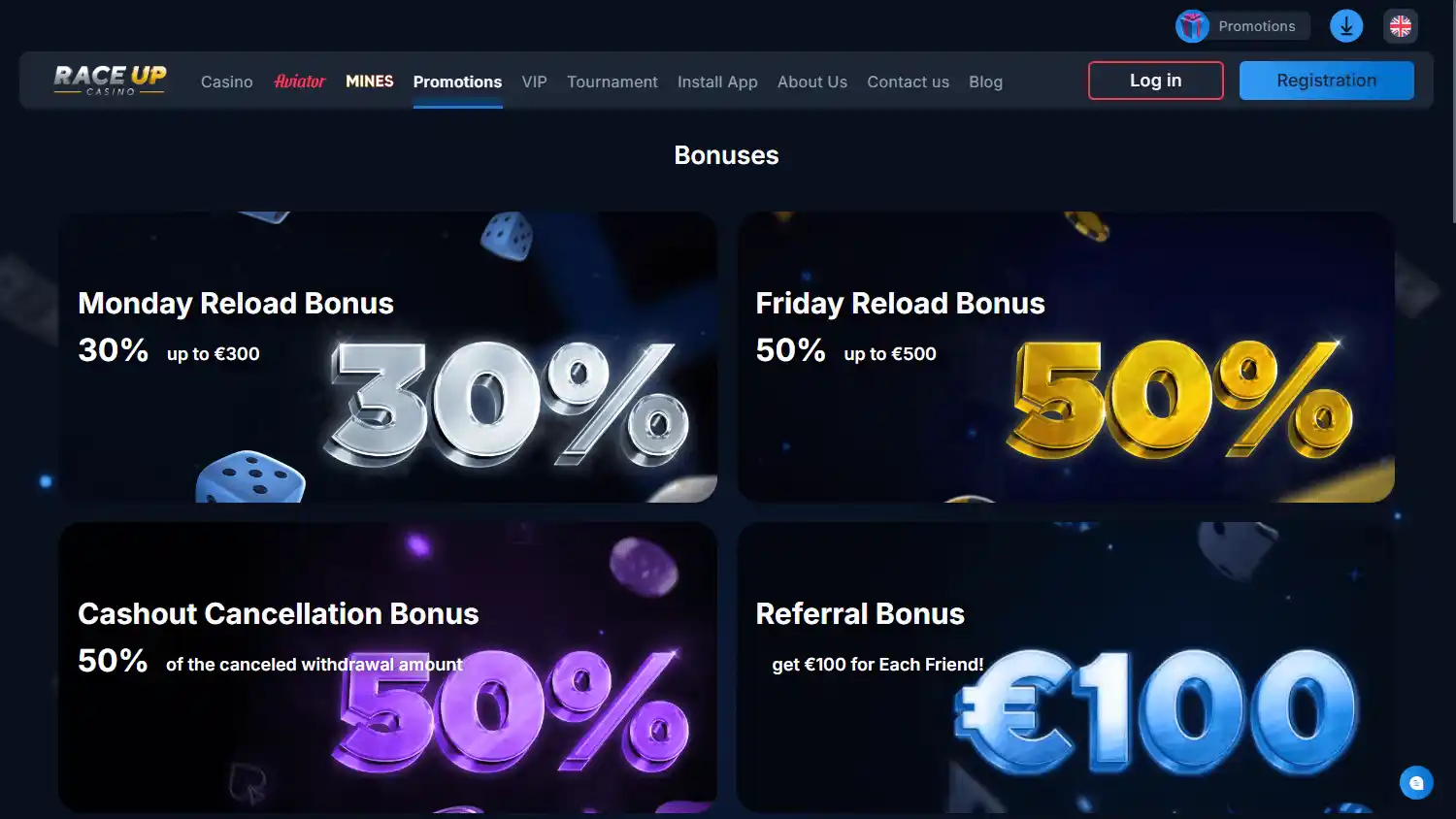 RaceUp Casino screenshot 3