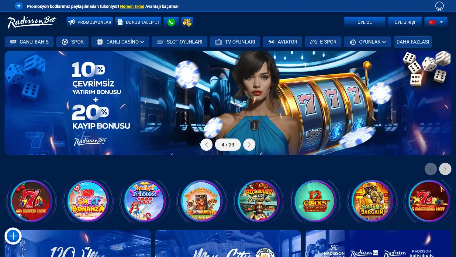 Radissonbet Casino screenshot 1