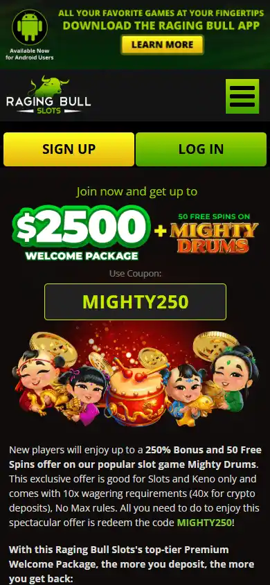 Raging Bull Slots Casino screenshot 6