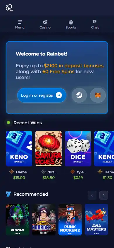 RainBet Casino screenshot 4