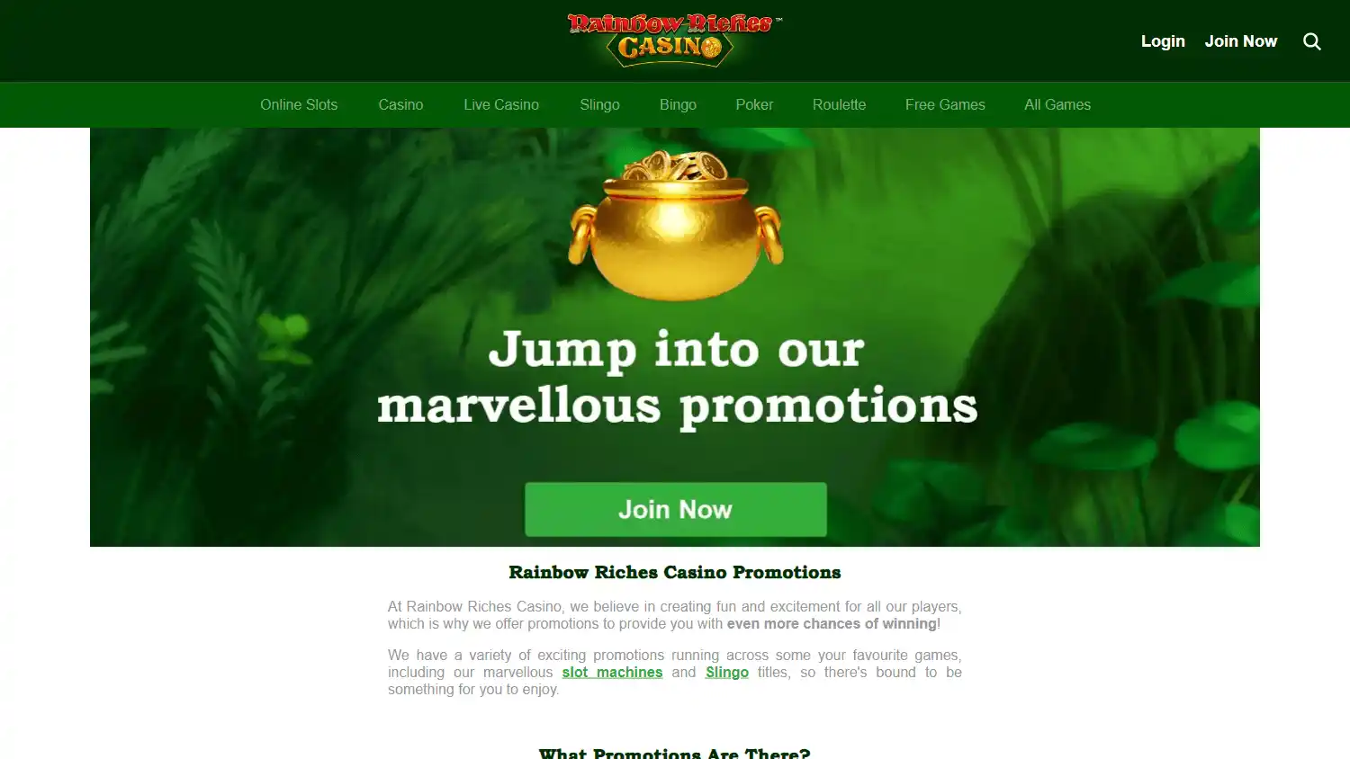 Rainbow Riches Casino screenshot 3
