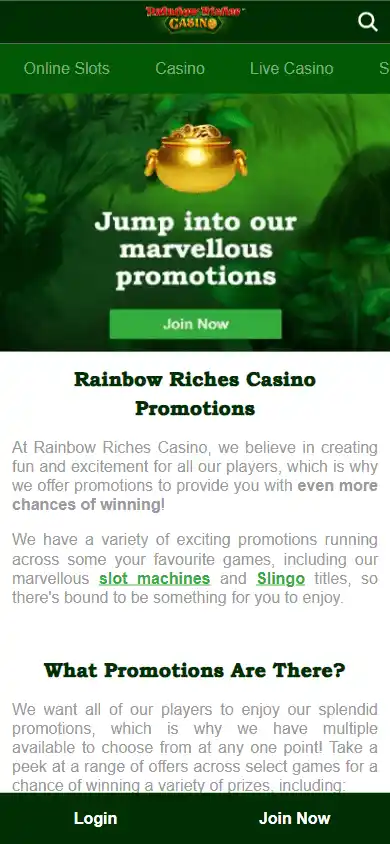 Rainbow Riches Casino screenshot 6