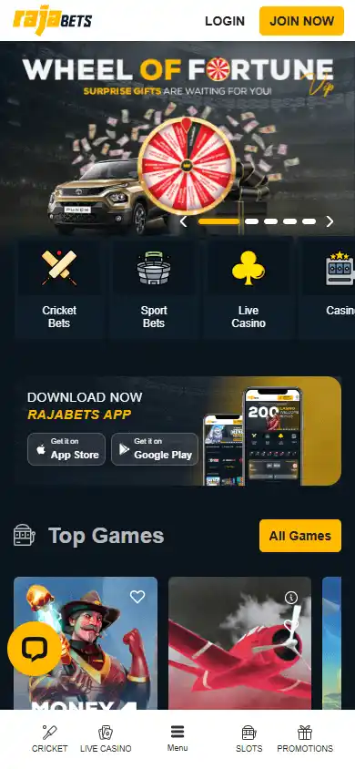 Rajabets Casino screenshot 4