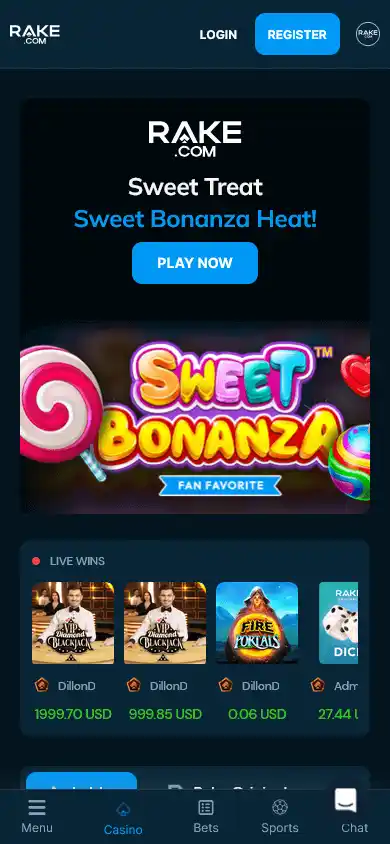Rake Casino screenshot 4