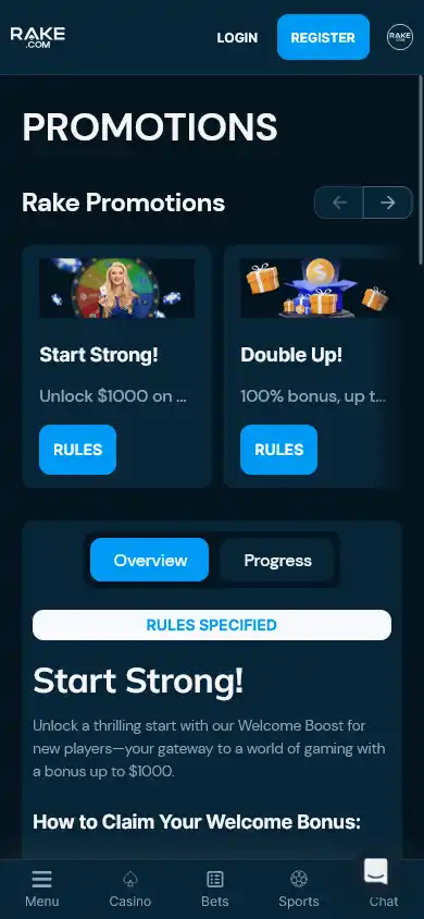 Rake Casino screenshot 5