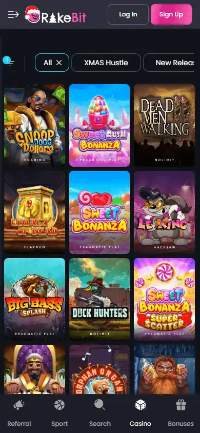 RakeBit Casino screenshot 5