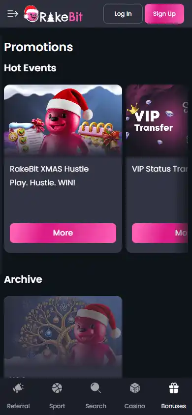RakeBit Casino screenshot 6