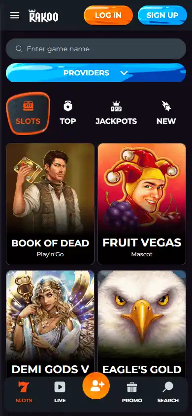 Rakoo Casino screenshot 5