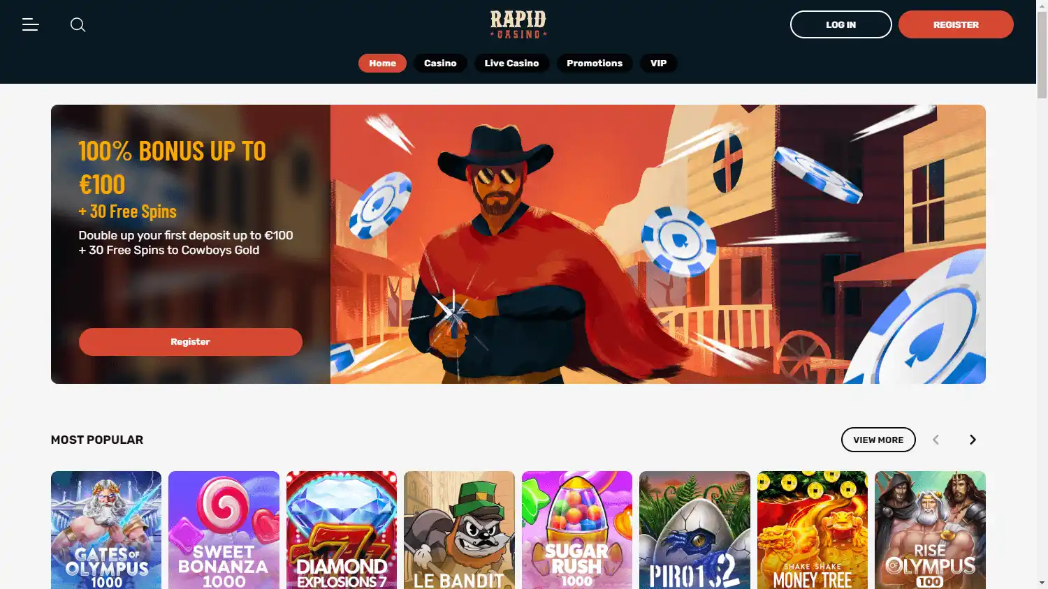Rapid Casino screenshot 1