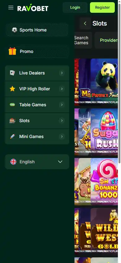 Ravobet Casino screenshot 5