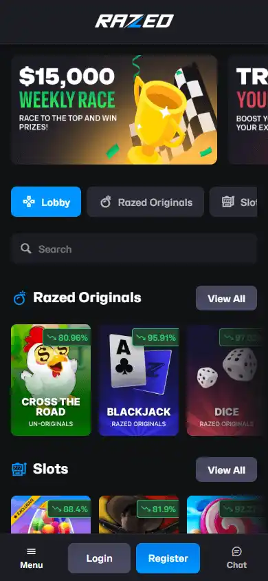 Razed Casino screenshot 5