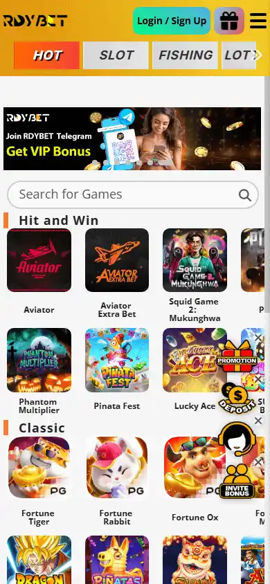 RDYBET Casino screenshot 4