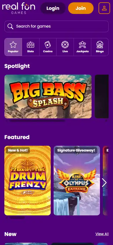 Real Fun Games Casino screenshot 5