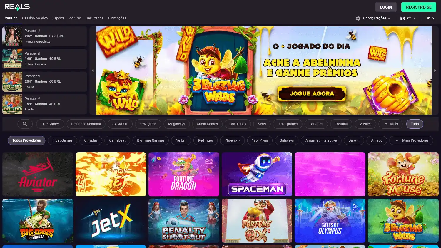 Reals Bet Casino screenshot 1