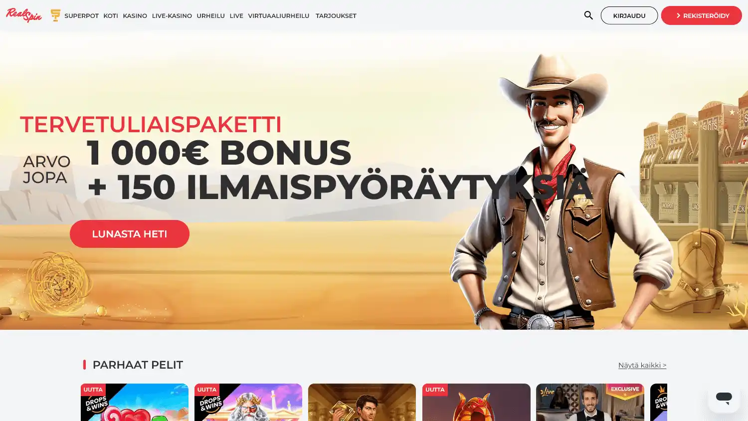 RealSpin Casino screenshot 1