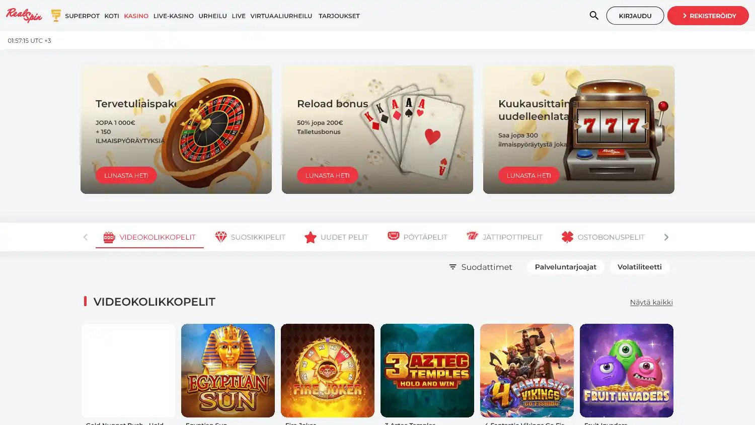 RealSpin Casino screenshot 2
