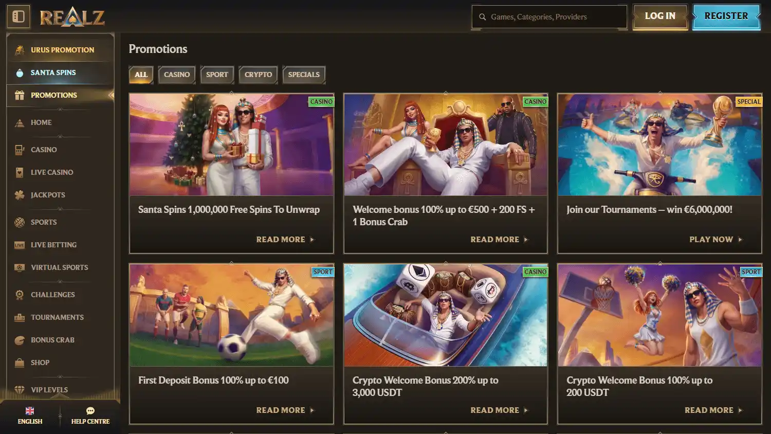 Realz Casino screenshot 3