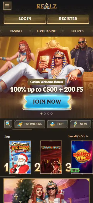 Realz Casino screenshot 4