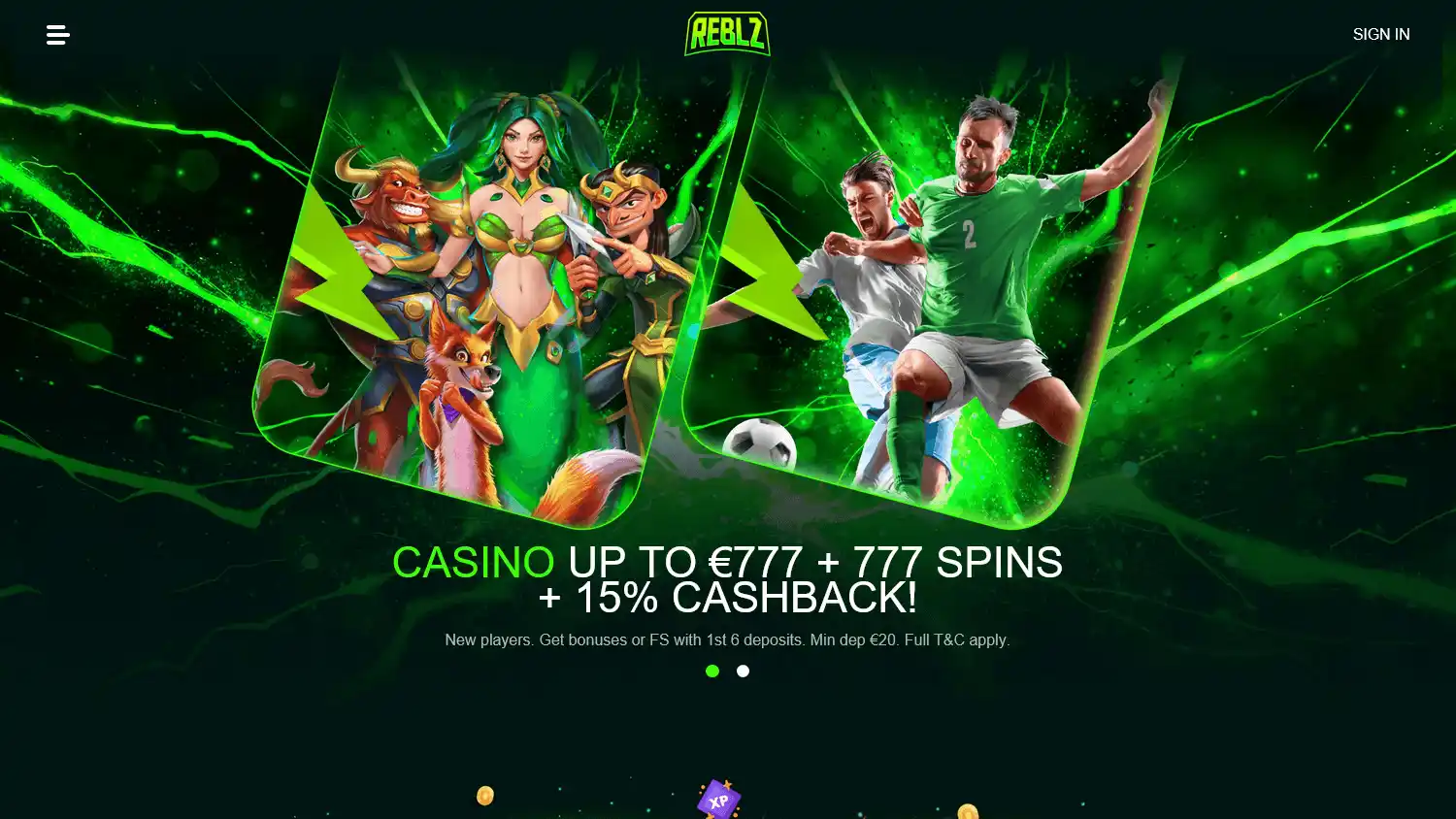 Reblz Casino screenshot 1