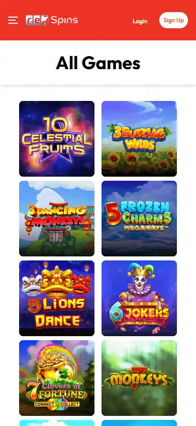 Red Spins Casino screenshot 5
