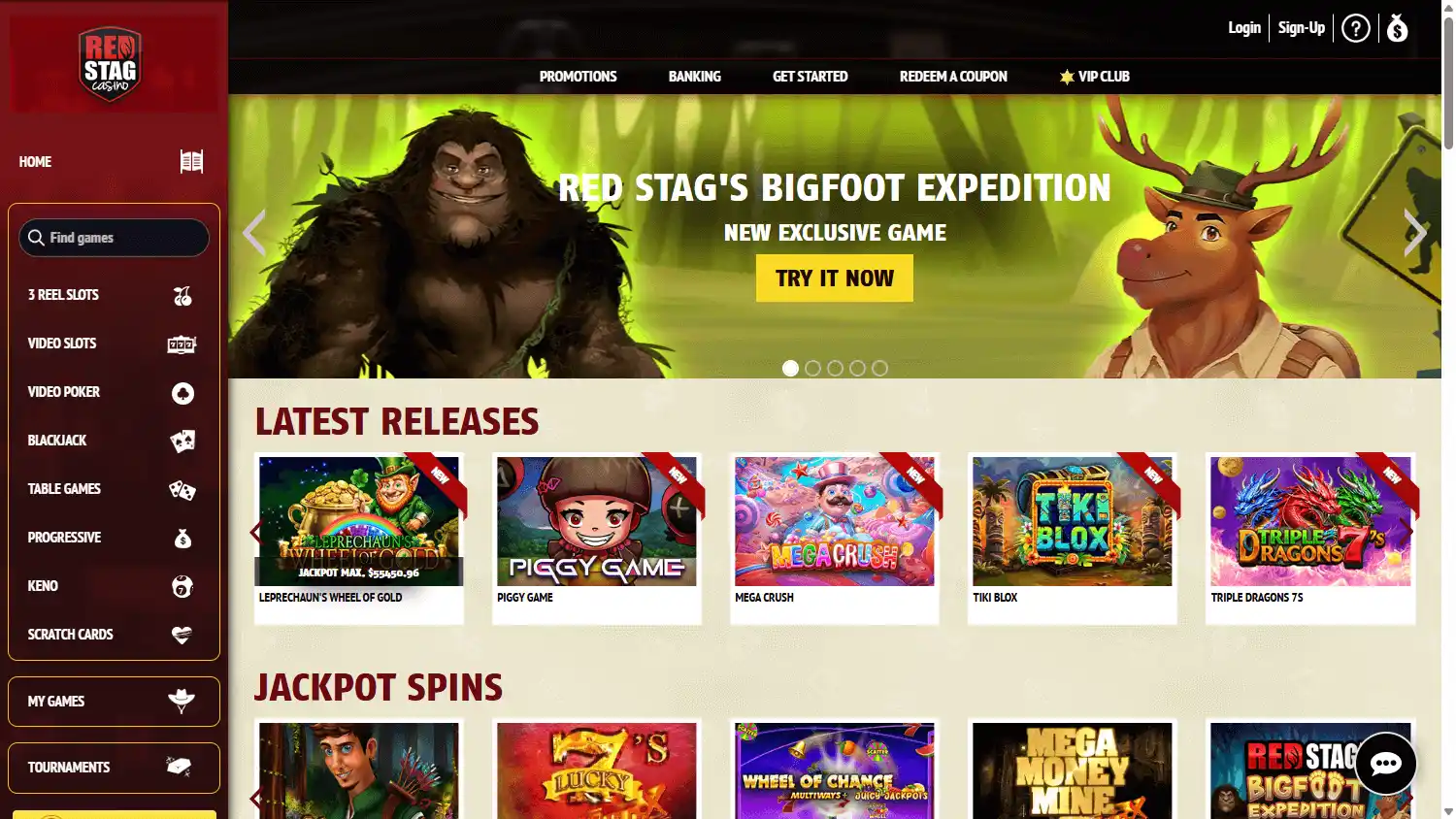 Red Stag Casino screenshot 1