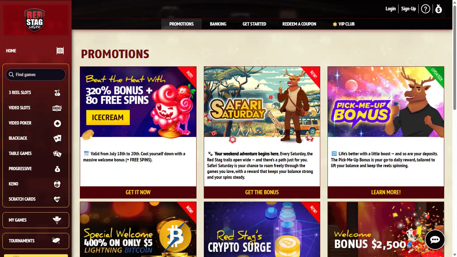 Red Stag Casino screenshot 3