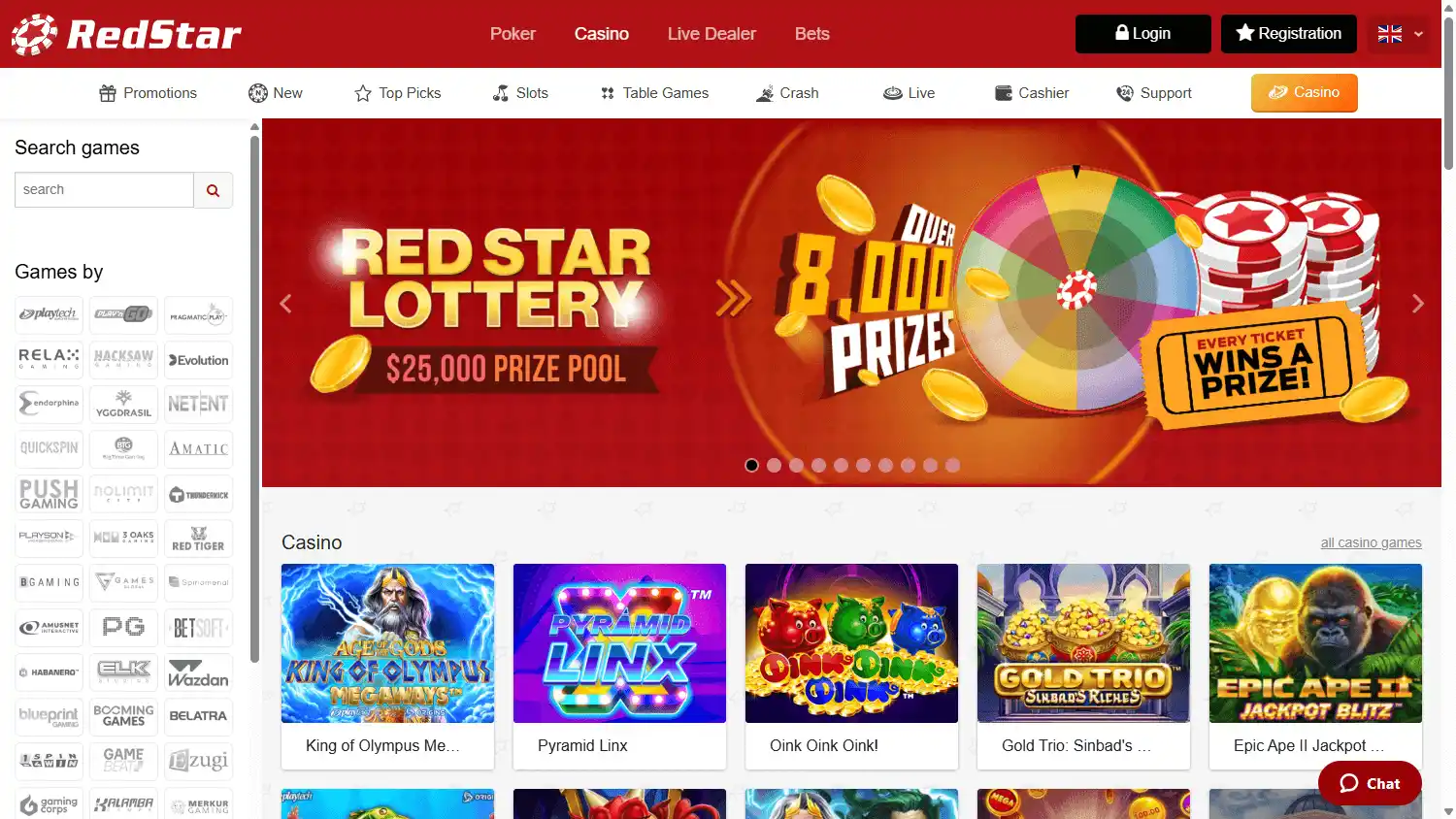RedStar Casino screenshot 1