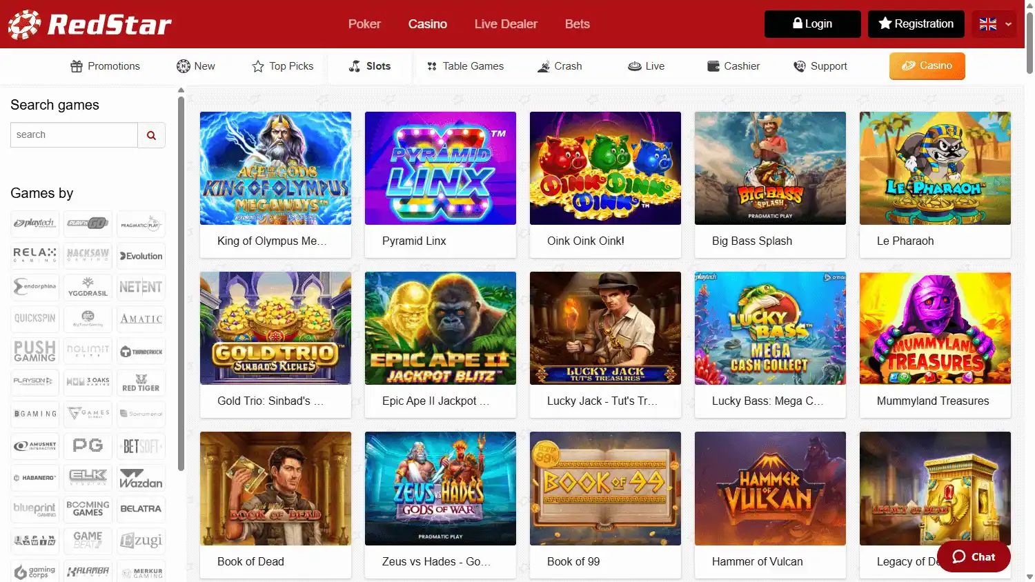 RedStar Casino screenshot 2