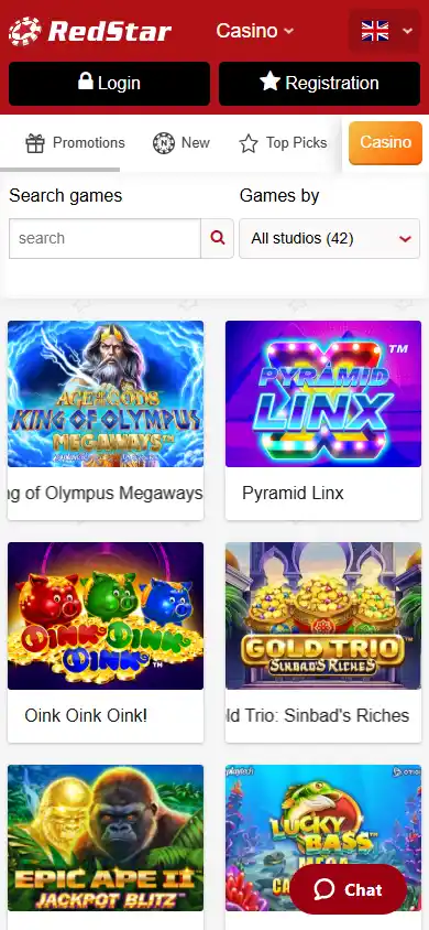 RedStar Casino screenshot 5