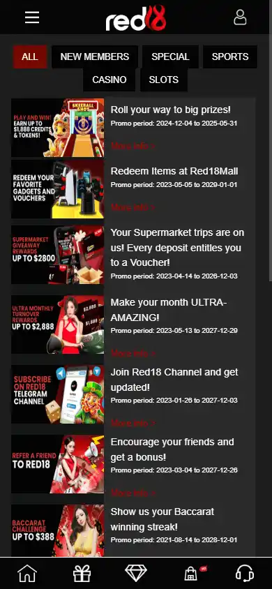 Red18 Casino screenshot 6