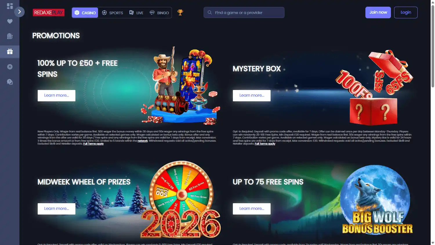 RedAxePlay Casino screenshot 3
