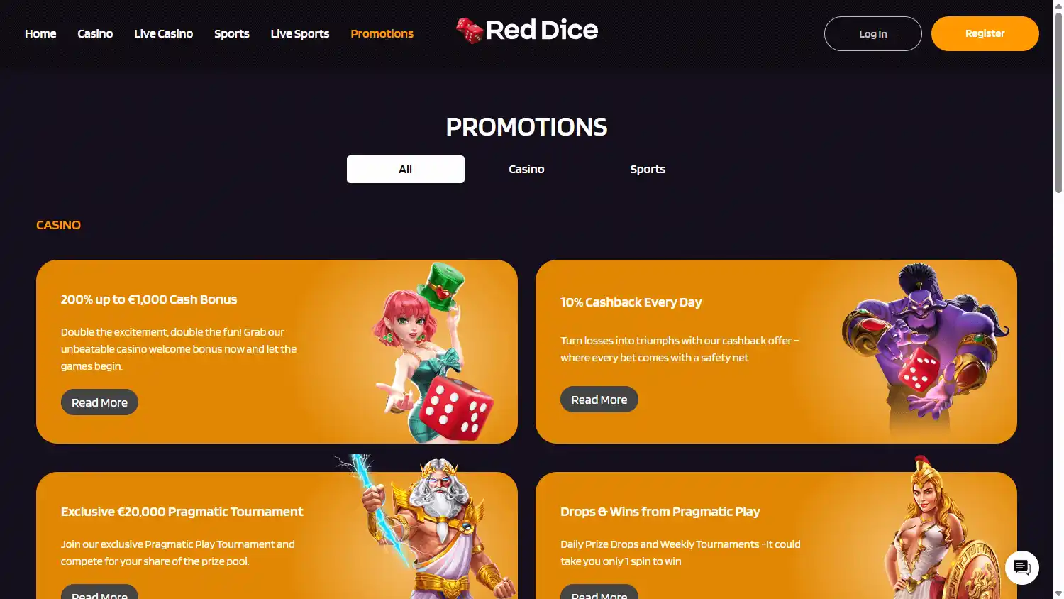 RedDice.com Casino screenshot 3
