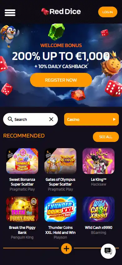 RedDice.com Casino screenshot 4