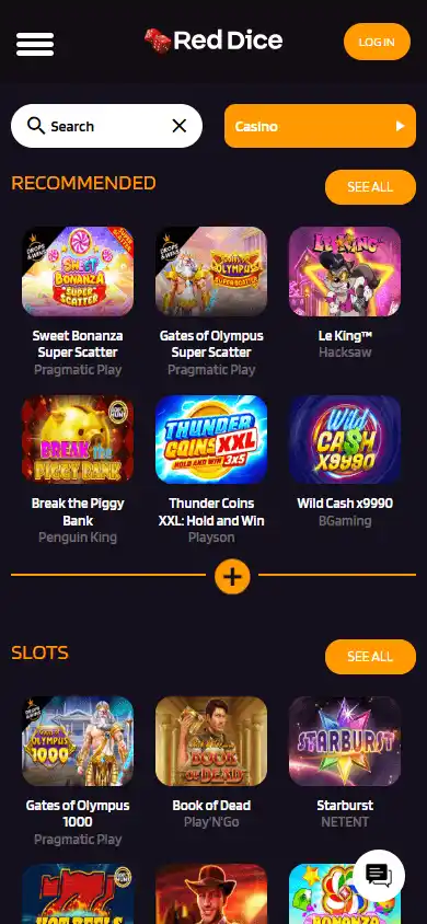 RedDice.com Casino screenshot 5