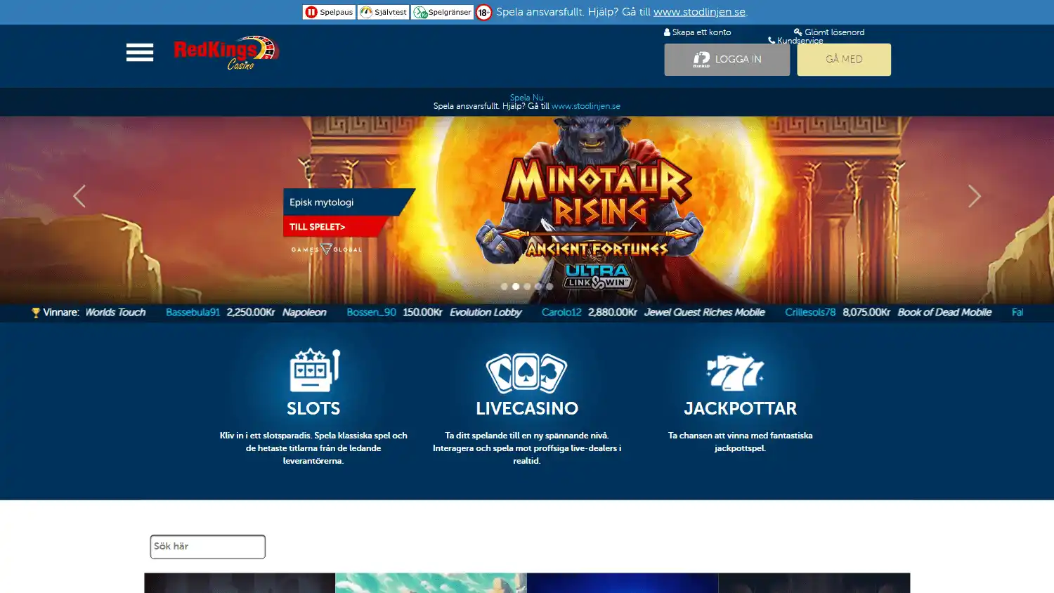 RedKings Casino screenshot 1