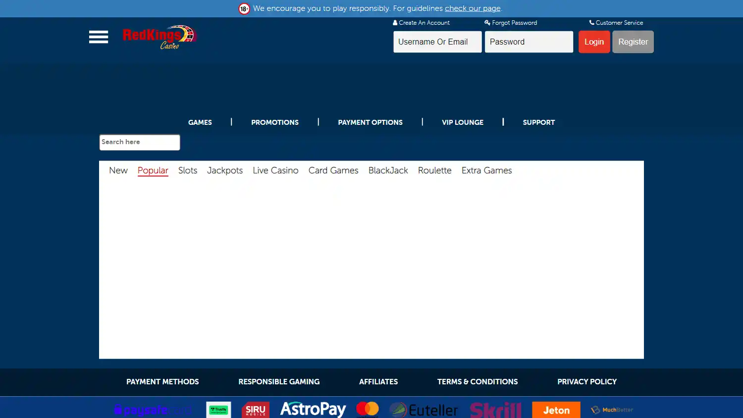 RedKings Casino screenshot 3