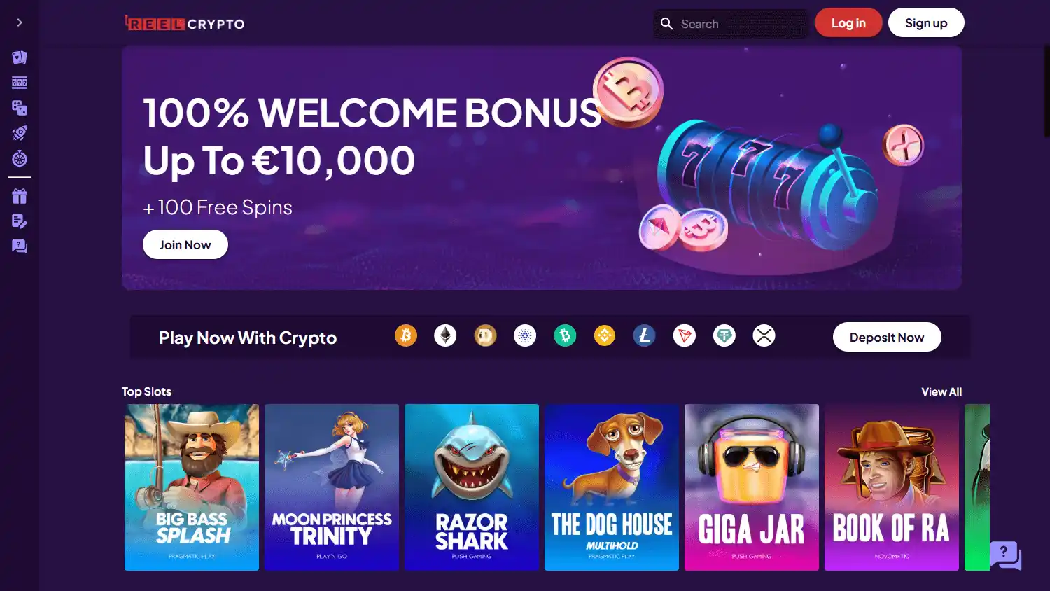 Reel Crypto Casino screenshot 1