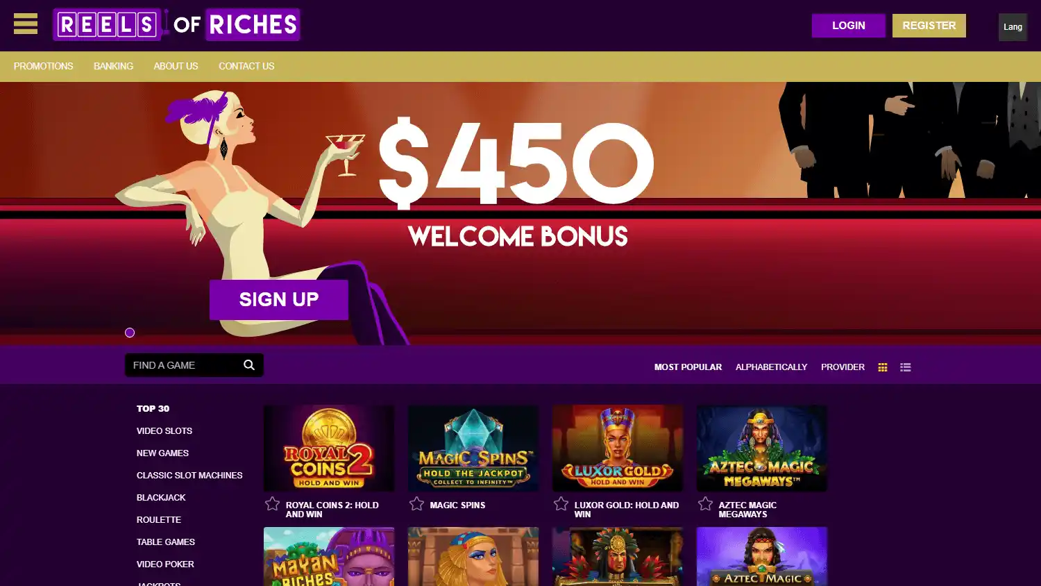 Reels of Riches Casino screenshot 1