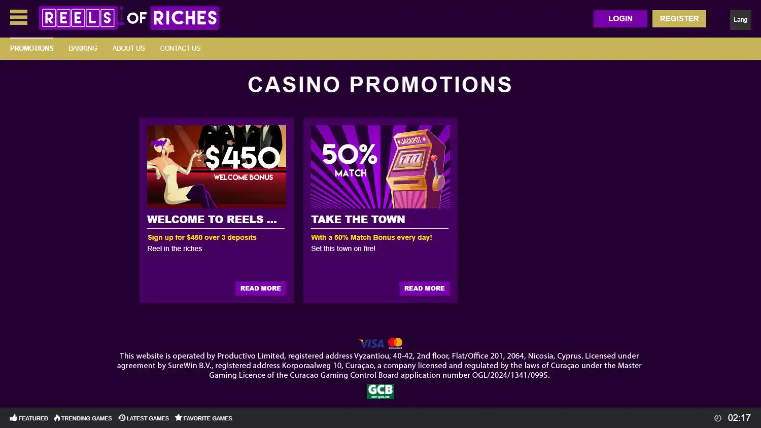 Reels of Riches Casino screenshot 2