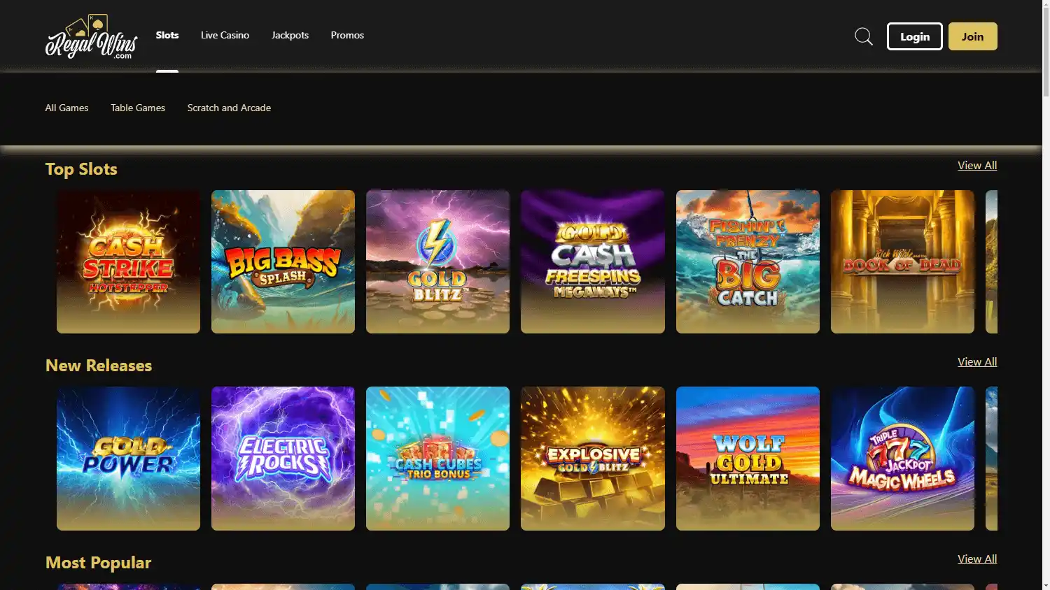 Regal Wins Casino screenshot 2