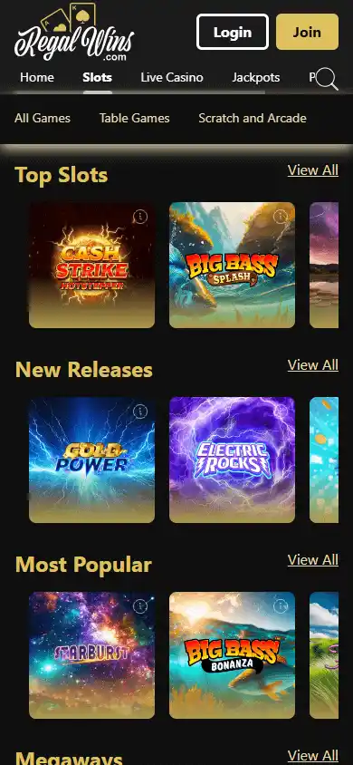 Regal Wins Casino screenshot 5