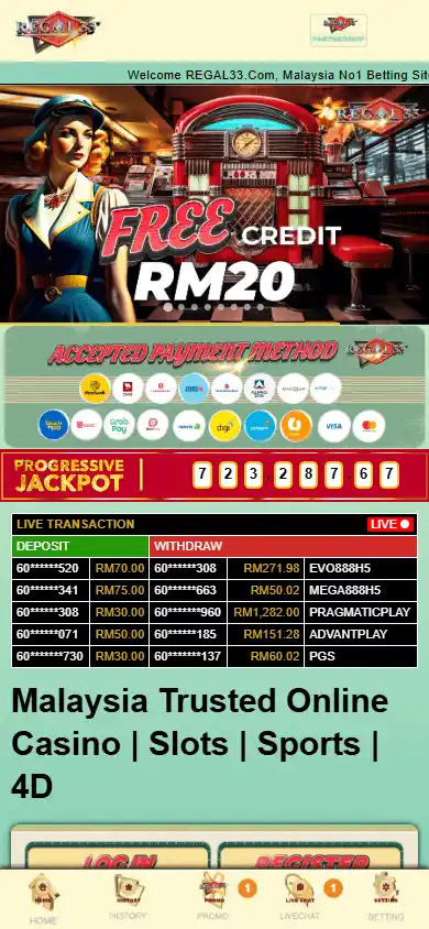 Regal33 Casino screenshot 3