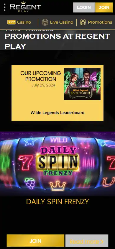 Regent Play Casino screenshot 3